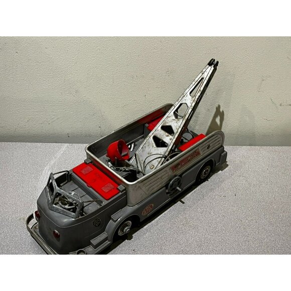 Vintage 1950s 17” Ideal Toy Co Fix It Tow Truck Toy Missing Parts Restoration - Picture 4 of 16